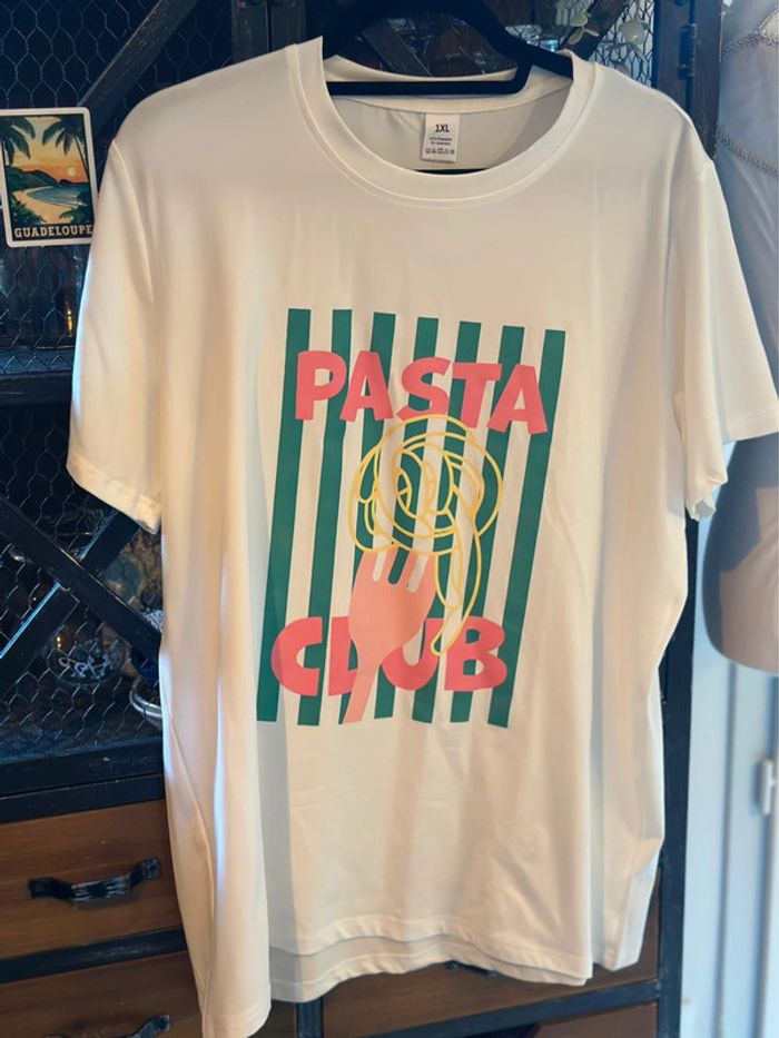T-shirt “Pasta Club” - Neuf, taille U - photo numéro 2