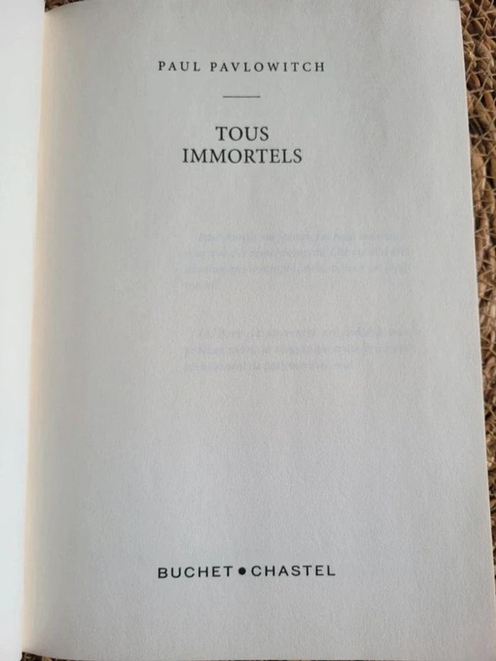 Tous immortels - Paul Pavlowitch - photo numéro 8