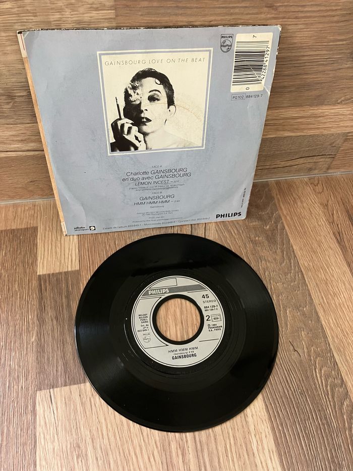 Vinyle 45 tours-Charlotte et Gainsbourg-Lemon Incest - photo numéro 2