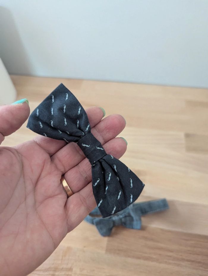 Lot de 2 noeuds papillons enfant 1-4 ans - photo numéro 2