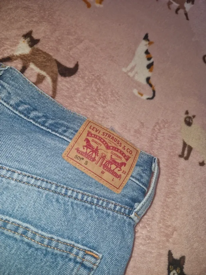 👖Pantalon jeans  troué • bleu - photo numéro 3