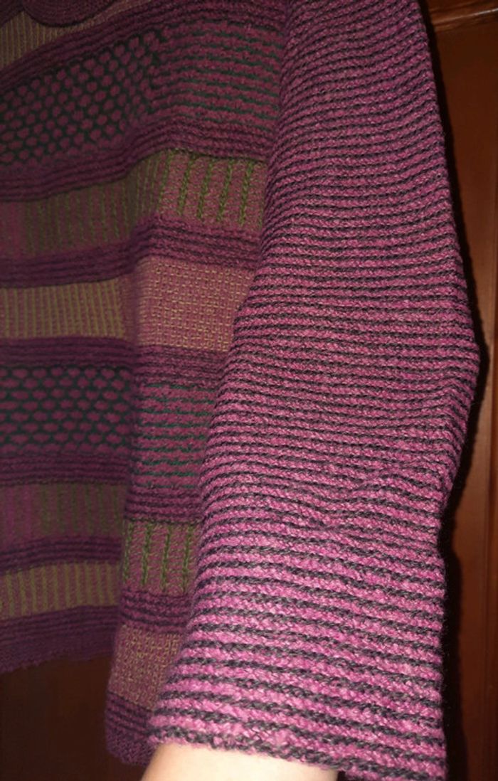 Pull à rayures violet/vert la Maison du Jersey - photo numéro 3