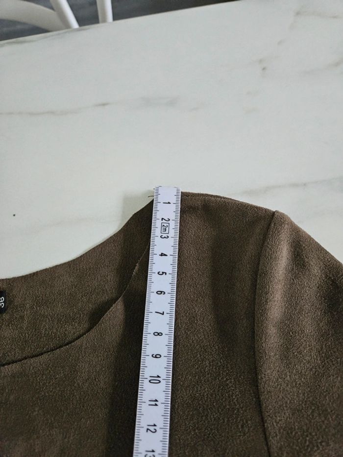 Voyelles robe aspect daim taille S - photo numéro 11