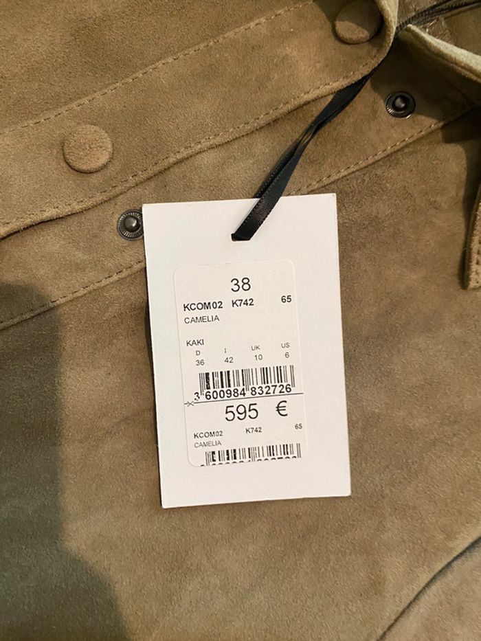 Combinaison Camelia en cuir beige Zapa taille 38 neuve avec étiquette - photo numéro 5
