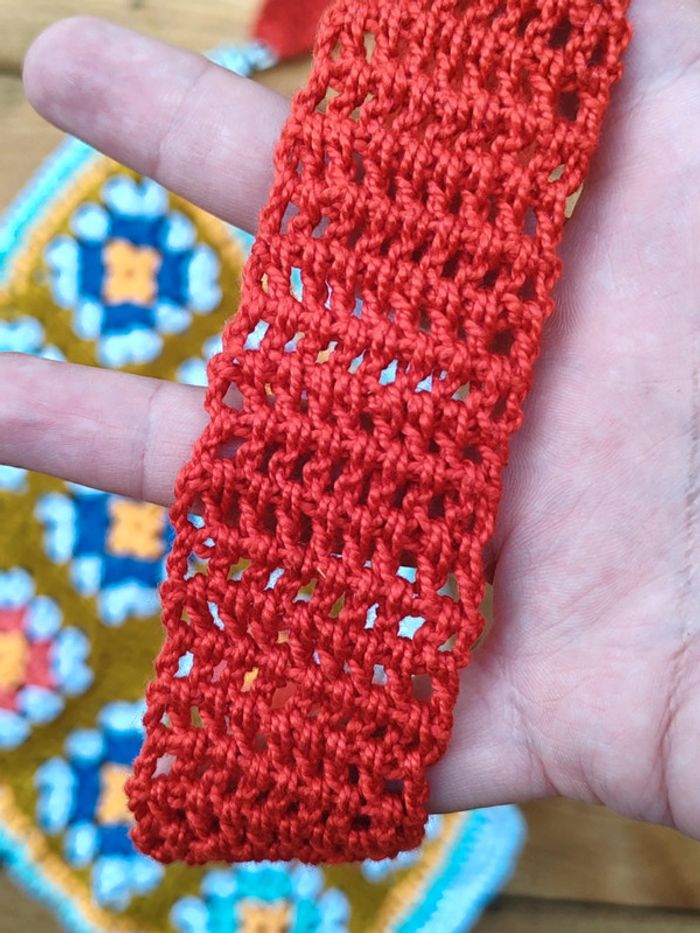 Sac besace - en crochet granny square - photo numéro 5