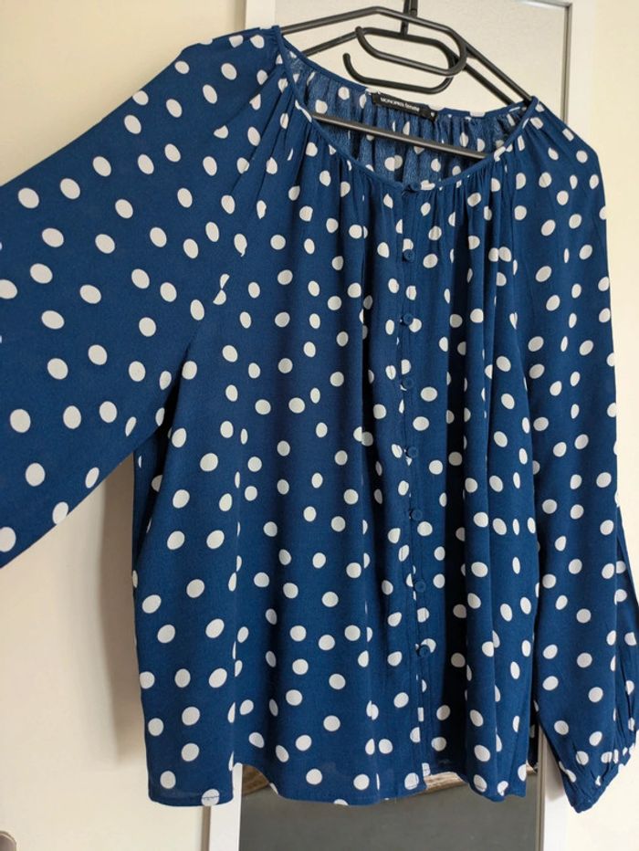 Chemise blouse bleu monoprix 40 - photo numéro 10