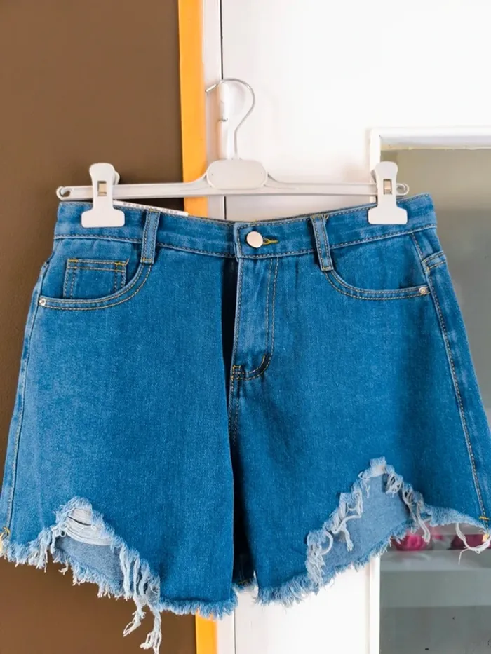 Short bleu foncé femme XL - photo numéro 3