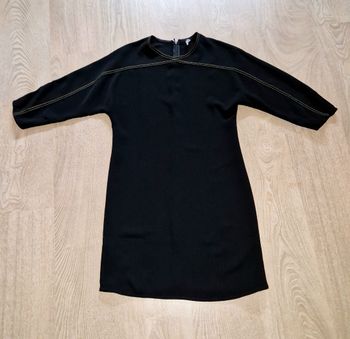Robe droite noire Mango XS neuve