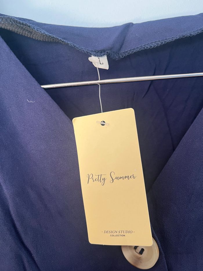 Combinaison Short Neuve Bleu marine – Pretty Summer – Taille L 🌟 - photo numéro 5
