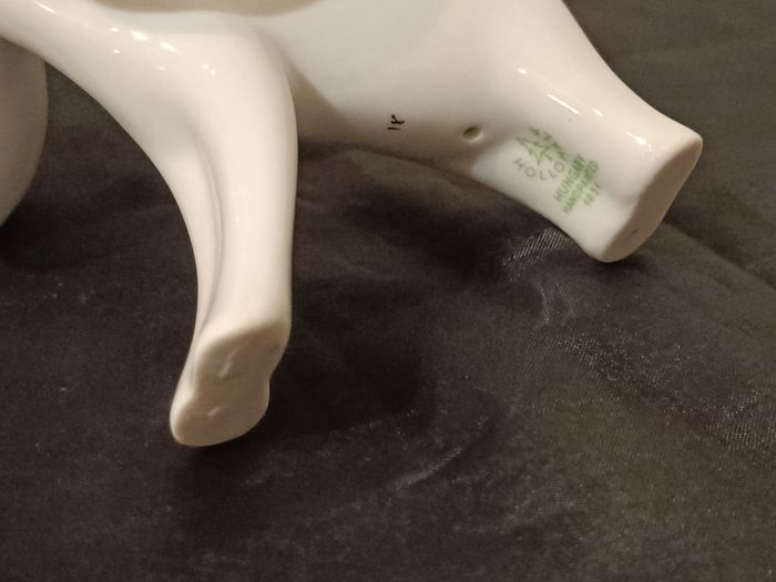 Éléphant porcelaine Hollohaza - photo numéro 7