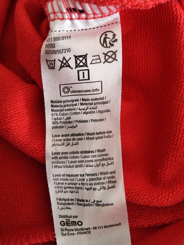 Gilet rouge à pressions Gémo - photo numéro 4