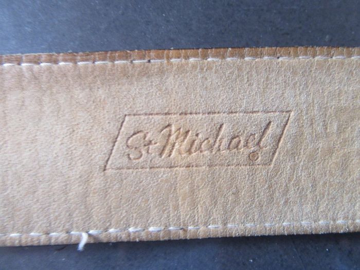 Ceinture homme cuir 86 cm St Michael - photo numéro 6