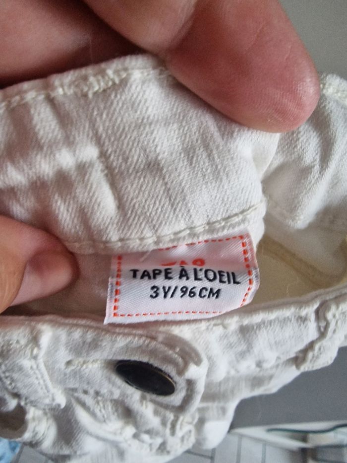Jeans blanc 3ans - photo numéro 2