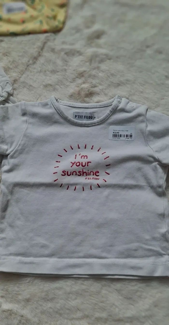 Lot de 9 t-shirts taille 12 mois - photo numéro 4
