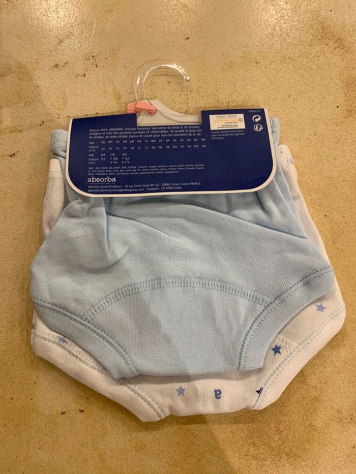 Lot 2 culottes bébé zéro mois naissance absorba neuves - photo numéro 2