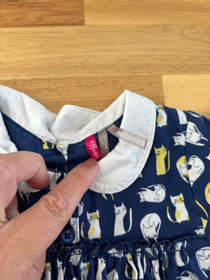 Robe bleue chats - photo numéro 2