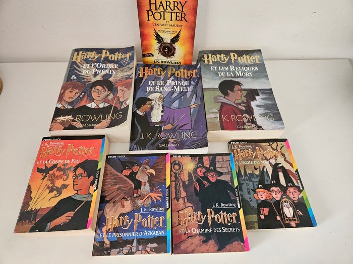 Lot saga livres Harry Potter + le 8