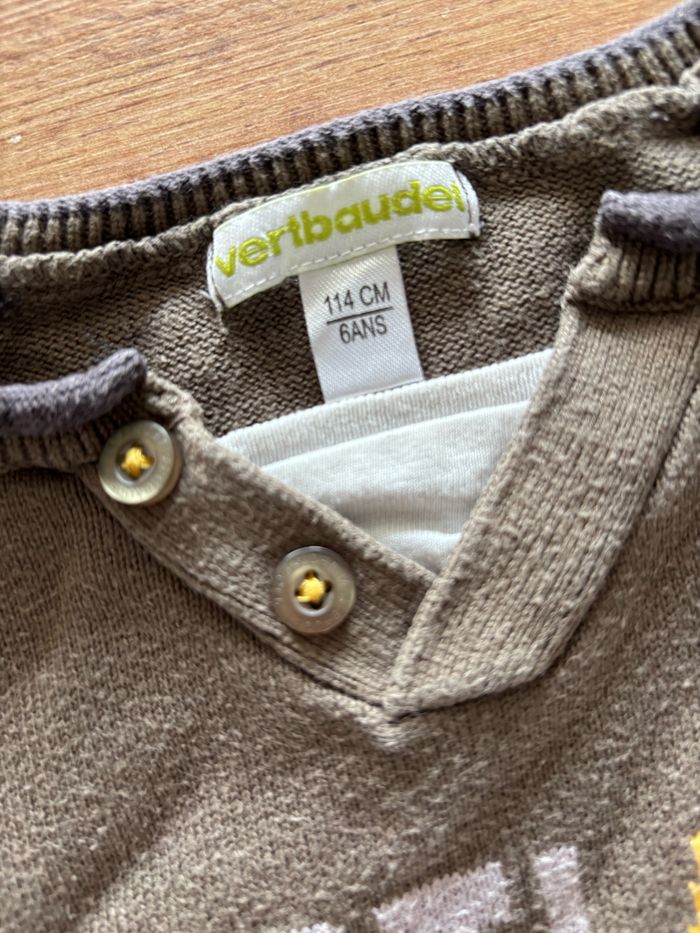 Pull garçon Vert baudet taille 6 ans - photo numéro 2