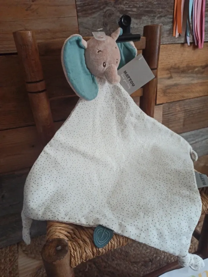 Doudou éléphant Nattou neuf - photo numéro 4