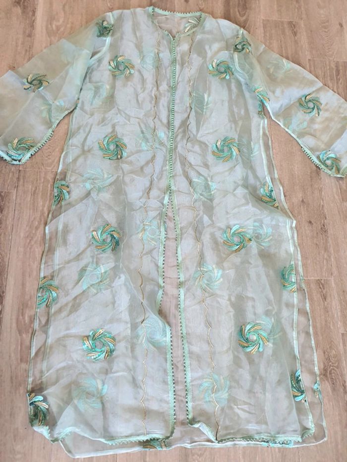 Caftan bleu clair 2 pièces - photo numéro 10