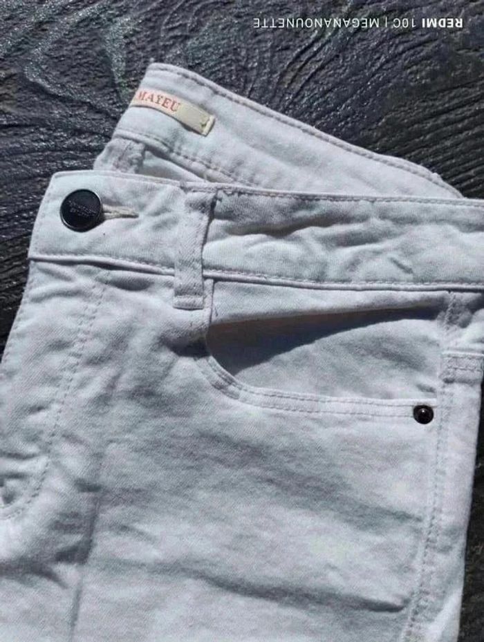 🤍 Pantalon Blanc – Taille 38 M – Camaïeu 🤍 - photo numéro 2