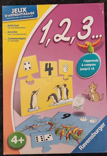 🔢🎓 1, 2, 3 - Jeu éducatif - Apprentissage des chiffres (Ravensburger)