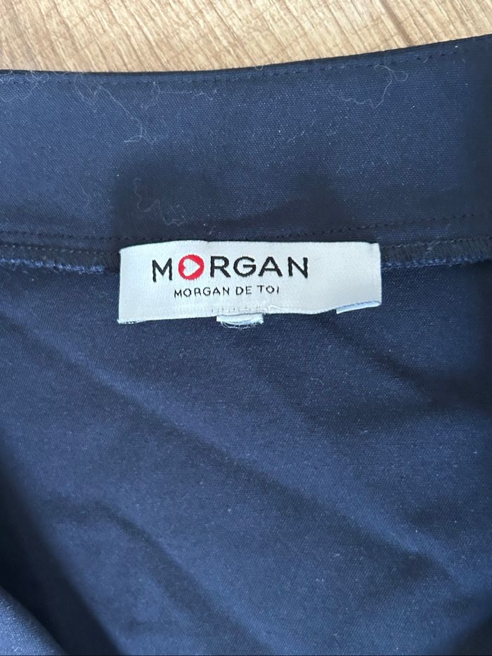 Robe bleue marine à manches courtes Morgan taille 40 excellent état - photo numéro 9