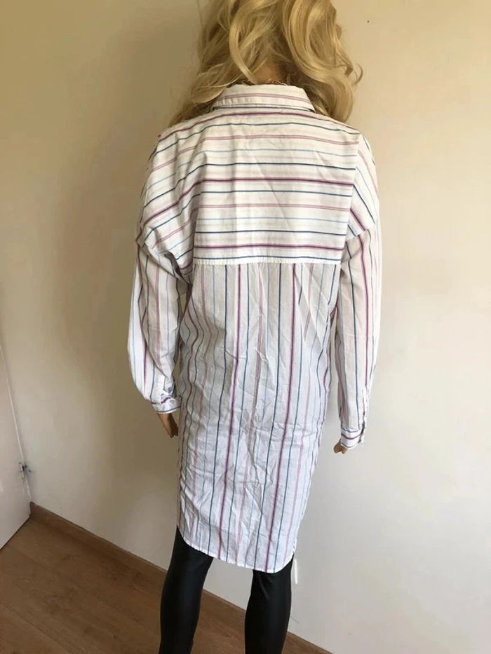 Chemise oversize blanche à rayures Esprit taille M TBE - photo numéro 11