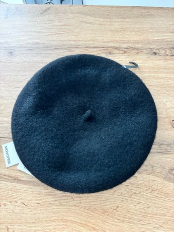 Béret noir en laine Monoprix