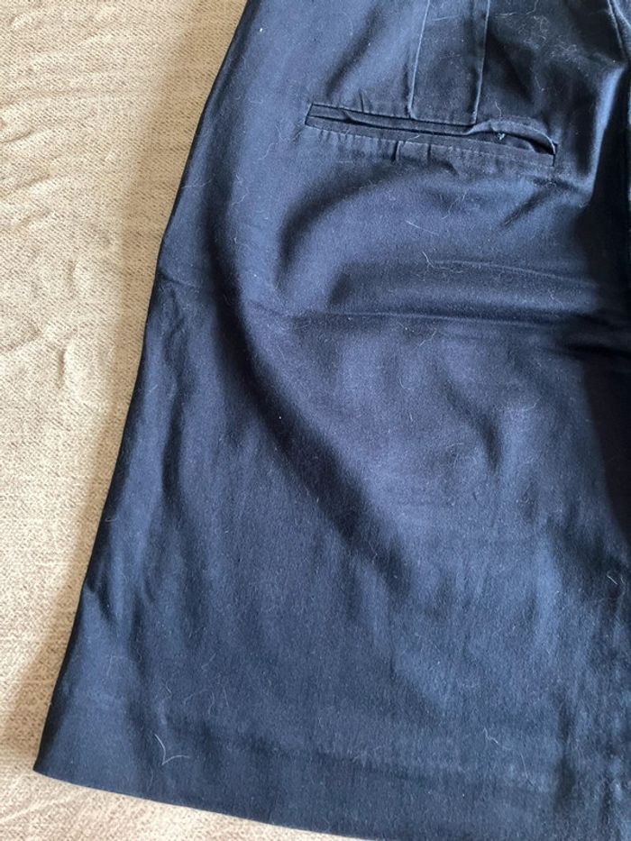 Jupe droite bleu marine avec poches – H&M – Taille XS - photo numéro 2