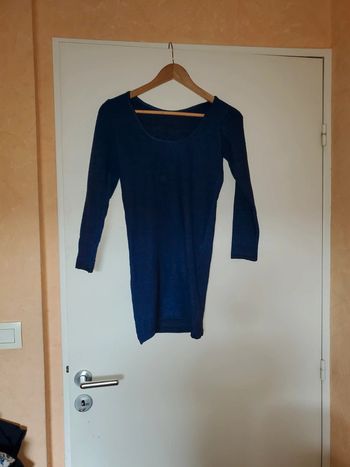 Mini robe bleu paillettes