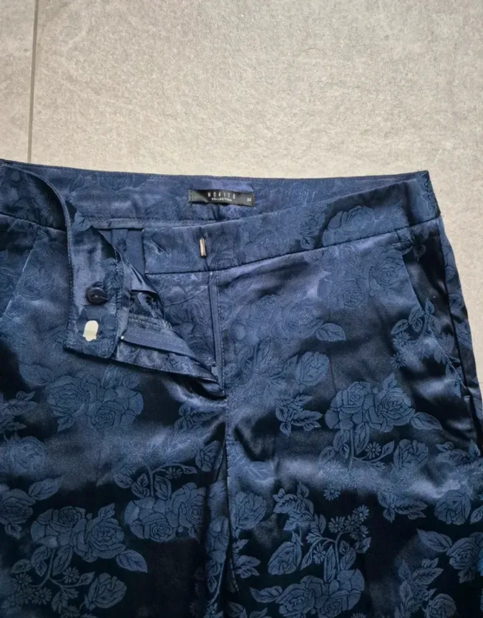 Pantalon tissus satiné brodé Mohito - photo numéro 3