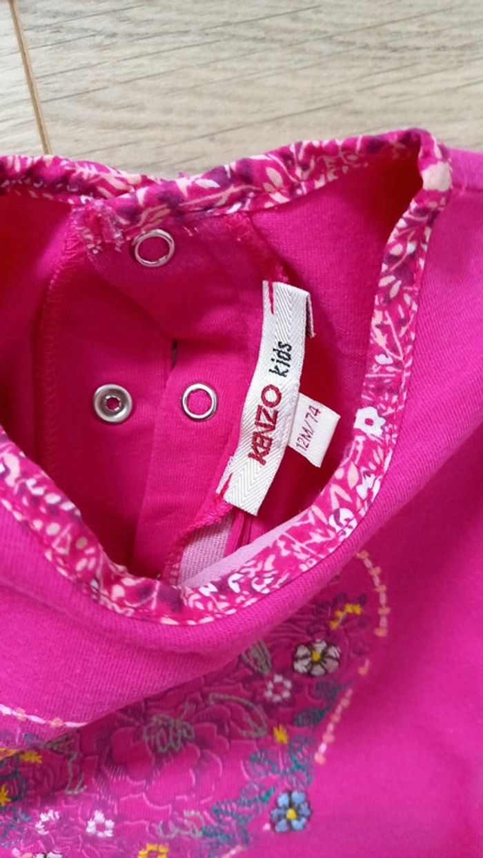 Lot de 2 T-shirt Kenzo, 12 mois - photo numéro 8