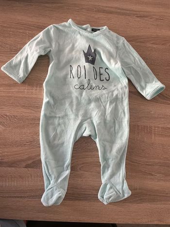 Pyjama bébé velours t.12m