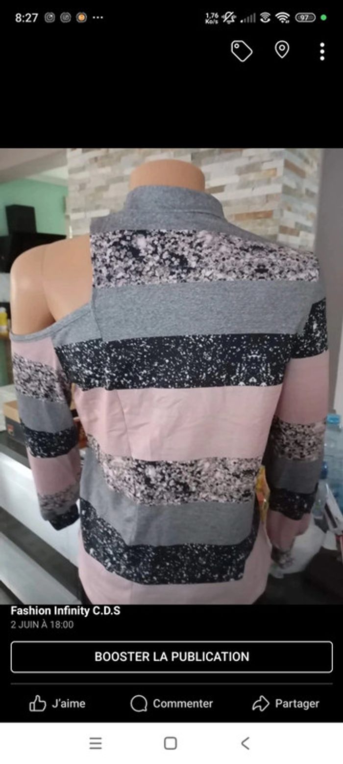 Pull épaules dénudées taille S - photo numéro 3