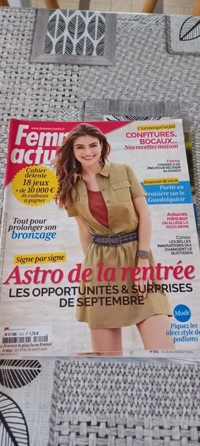 Magazines Femme actuelle année 2015 - photo numéro 16