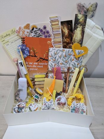 Coffret cadeau papeterie lecture écriture 