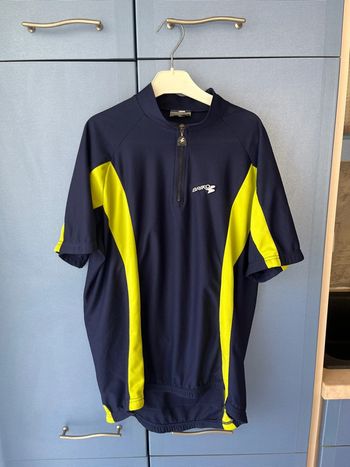T-shirt de cyclisme Bruno/L/bleu et jaune/excellent état