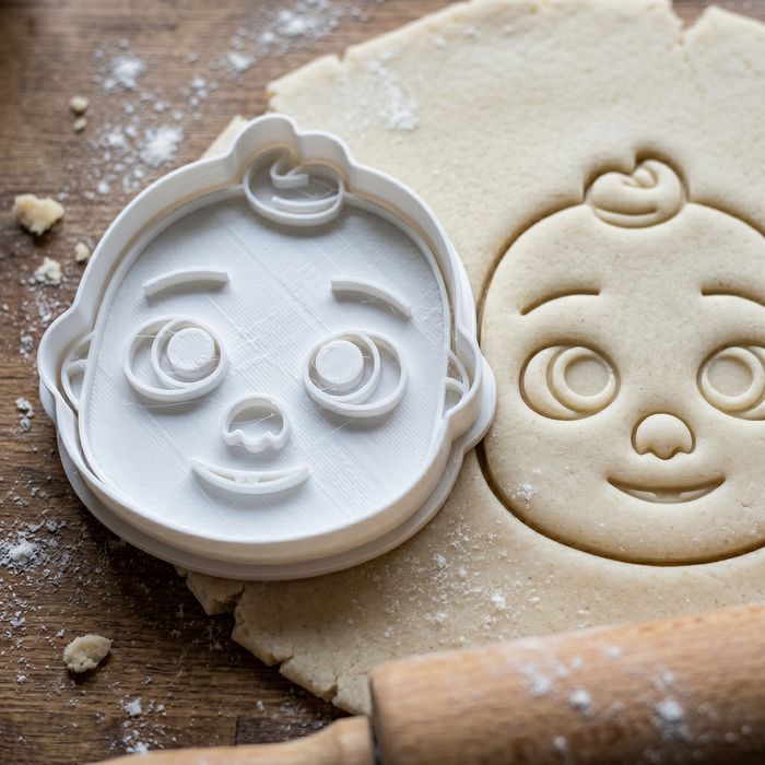 Emporte-pièce Visage Bébé inspiré de Cocomelon - Découpoir pour Biscuits et Pâte à Sucre