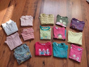 🌺 gros Lot de 14 tee shirts manches longues 6 mois🌺
