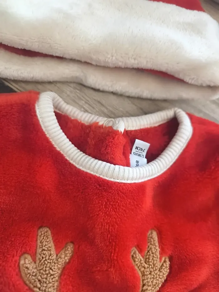 Ensemble de Noël 3 pièces garçon 12 mois sergent major - photo numéro 13