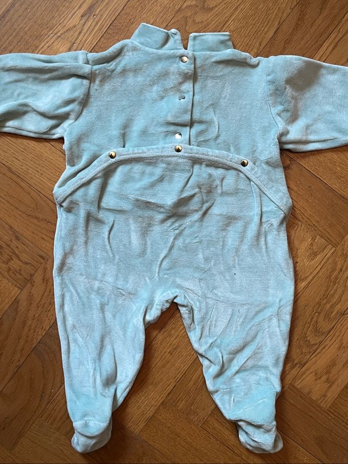 Pyjama Un Mercredi à Paris 3 mois Vert clair voiture - photo numéro 3
