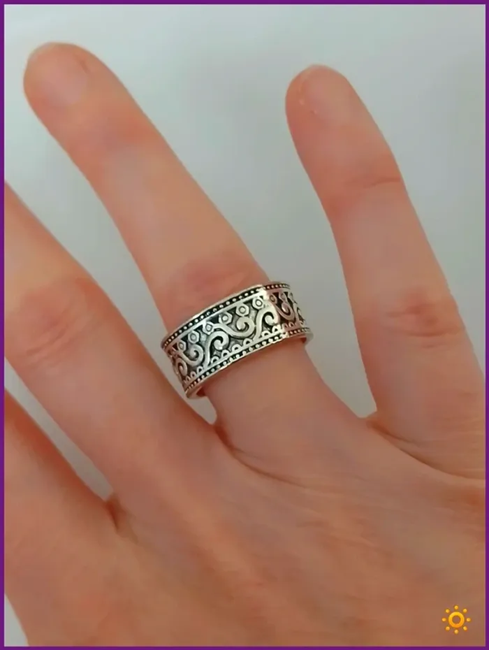 Bague tendance femme -argenté acier inoxydable - photo numéro 2