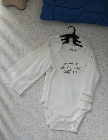 Lot 3 bodys taille 18 mois NEUFS 