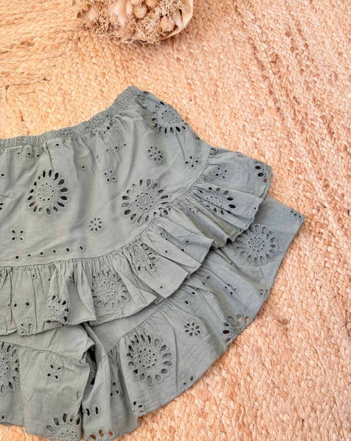 Jupe Broderie Kaki - photo numéro 3