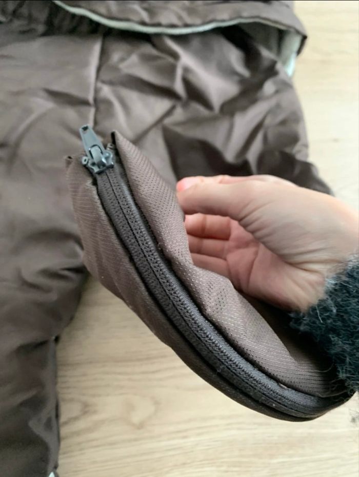 Nid d'ange/Gigoteuse Bébé Confort Hiver - Marron & Polaire - photo numéro 5