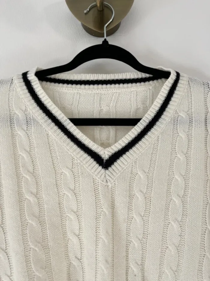 Pull blanc - photo numéro 3