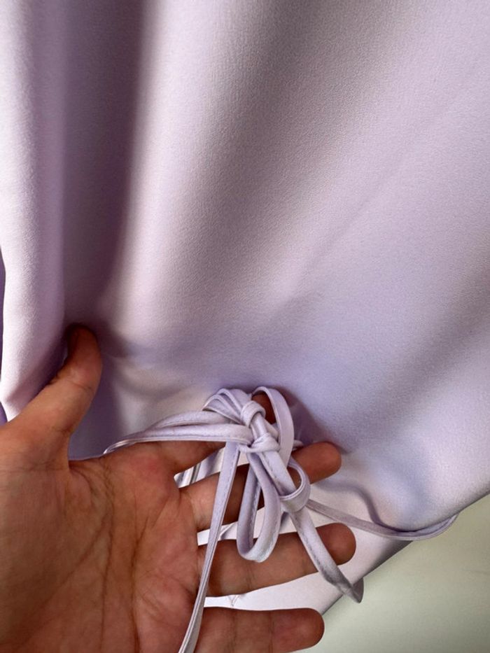 👗Asos design taille 40👗Robe mi-longue cache-cœur- Lilas- très bon état - photo numéro 8