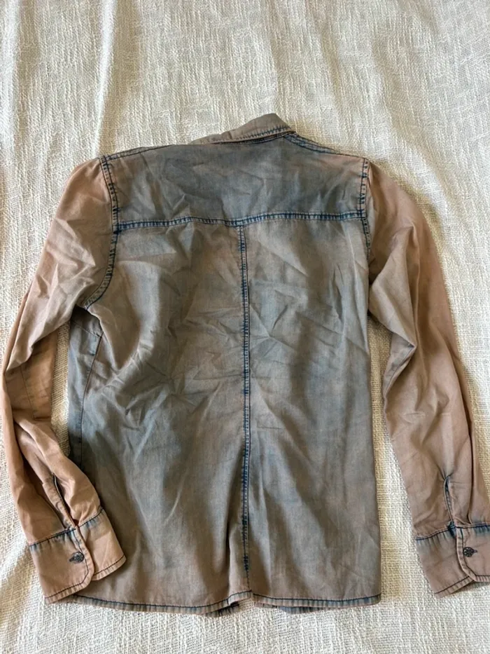 Chemise dégradée bleu/marron Sandwich - Taille 38 - photo numéro 2