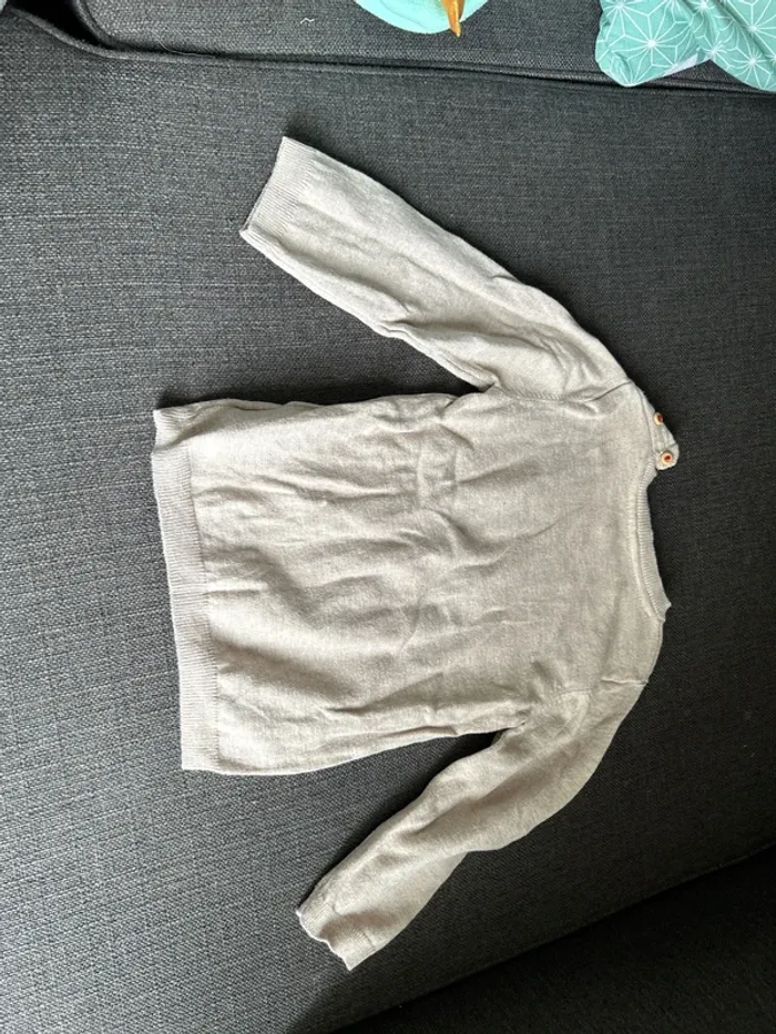 Pull de Noël bébé fille, H&M, 12-18 mois, beige - photo numéro 3
